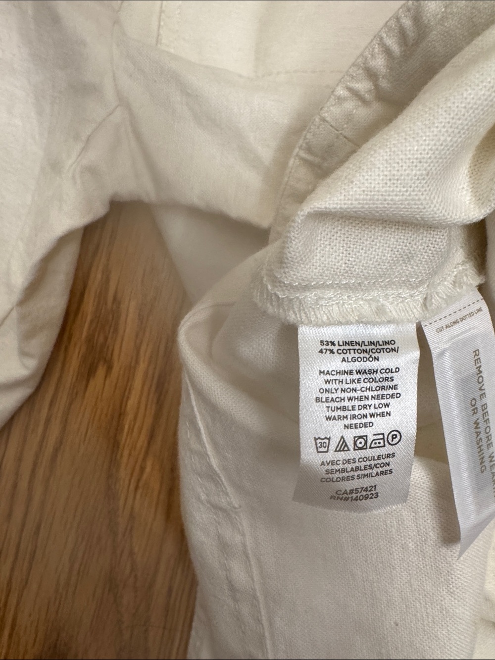 NWT LOFT Canvas Utility Jacket in White size Medium - Picture 5 of 6